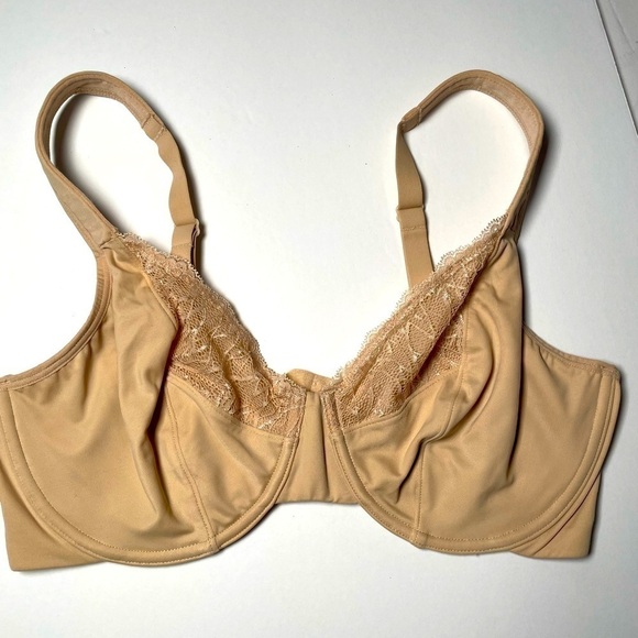 Vanity Fair Nude Lace Underwire Bra 36D - Picture 3 of 12